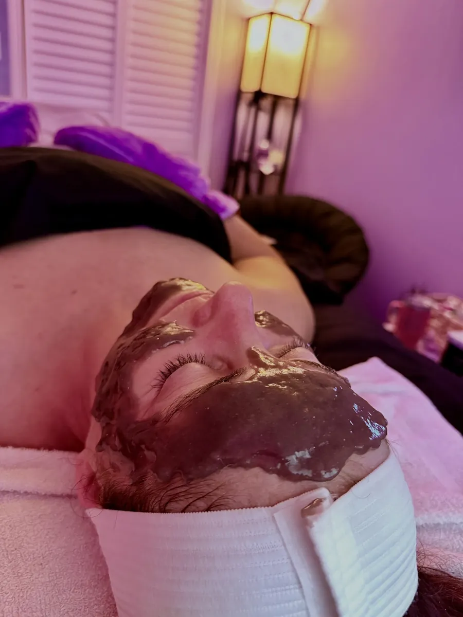 Enzyme facial mask treatment at Lavender Esthetics by Laura